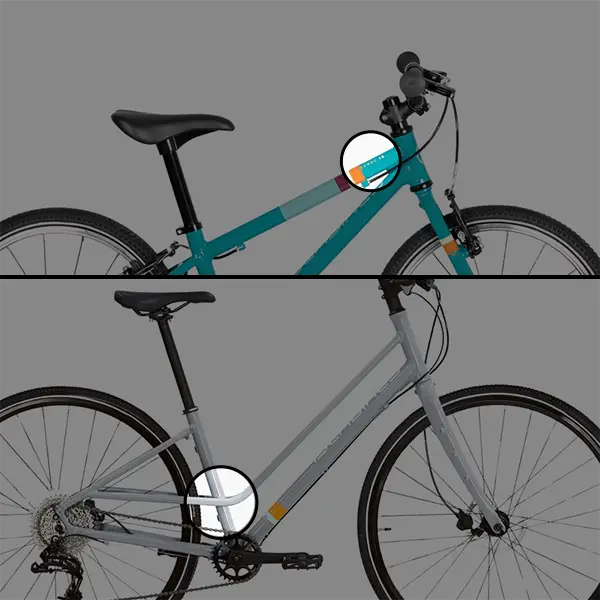 where you can find the model size on an islabike
