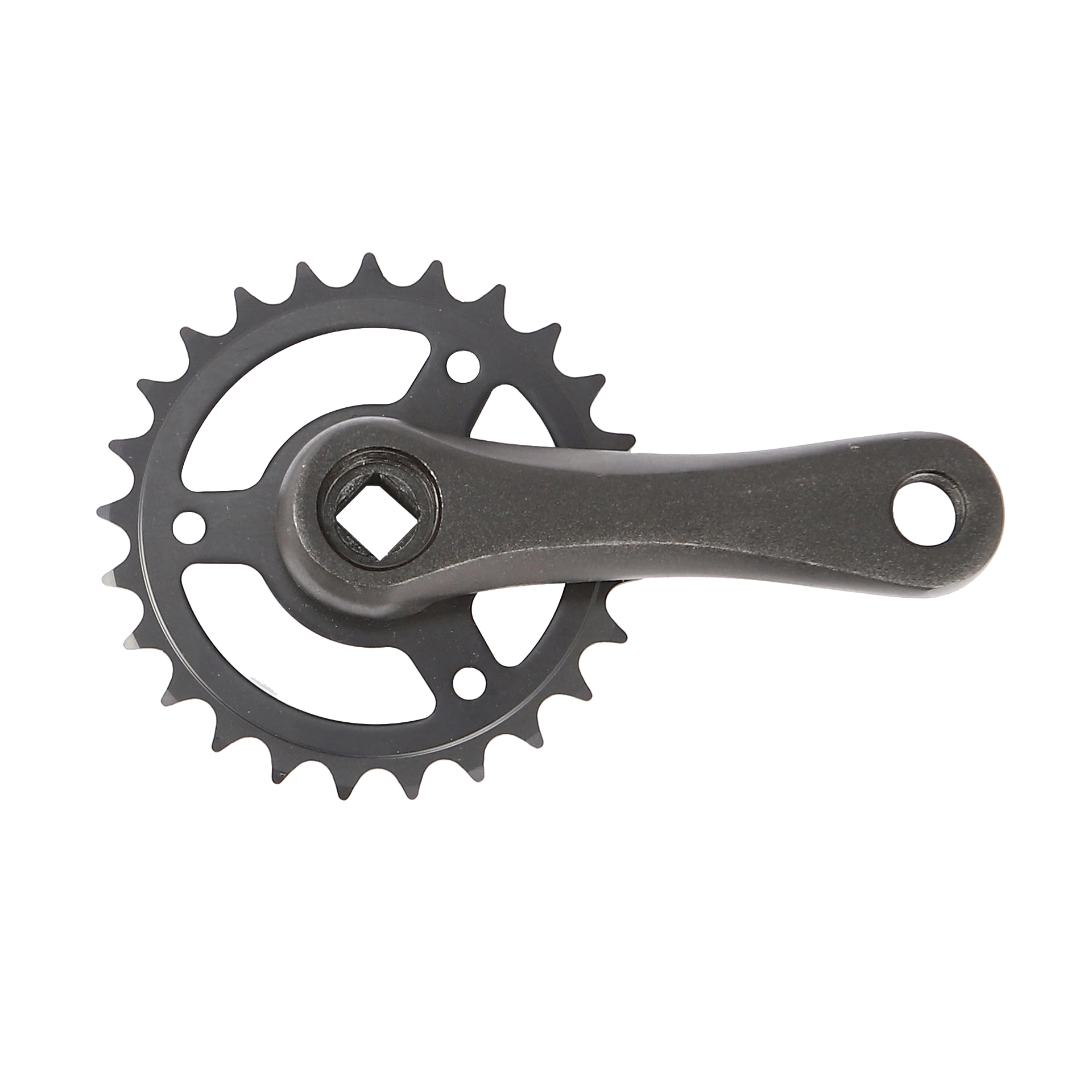 Crank, right, 25t, 102mm, black, Cnoc 16  (2012 > 2014, 2014 > 2016, 2016 > 2019, 2019 > 2023), Cnoc 18